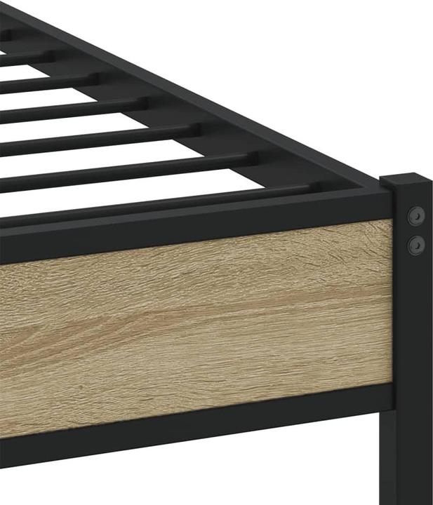 Actual product image VidaXL Metal bed Bed slatted frame double bed Bed frame without mattress 140x200cm (140 x 200)