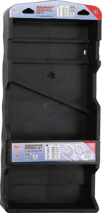 Produktbild BGS Maul-Ringschlüssel-Satz extra lang SW 34 - 50 mm 6-tlg. (50 mm, 38 mm, 34 mm, 36 mm, 41 mm, 46 mm)