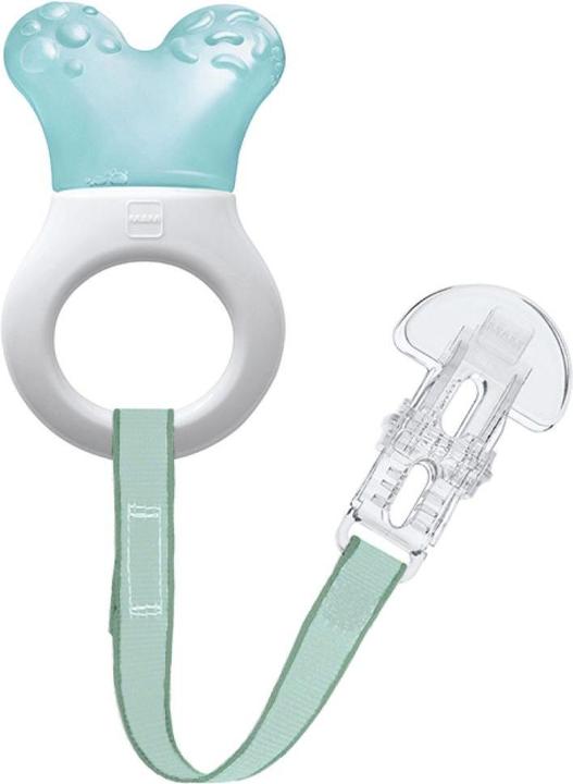 MAM Kühlbeissring Mini Cooler & Clip boy 2+ M, mit Clip 1 Stk in türkis