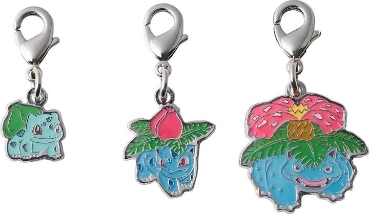 Pokémon Pokemon Center - Bulbasaur, Ivysaur, Venusaur Schlüsselanhänger - 3 Stück