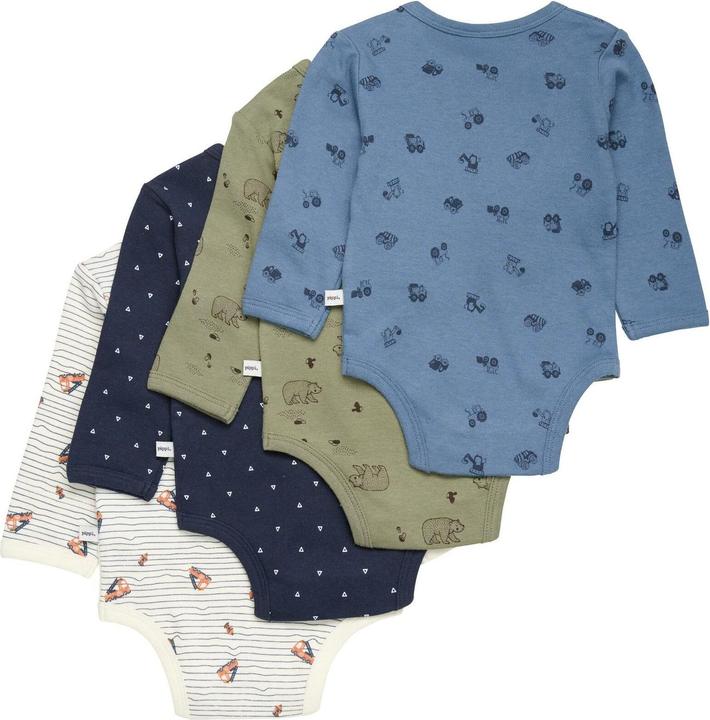Produktbild Pippi Langarm-Body 4er Set Lichen Green Gr. 86 (86)
