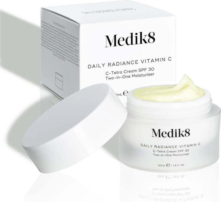 Actual product image Medik8 Daily Radiance Vitamin C C-Tetra Cream SPF 30 Two-in-One Moisturiser 50ml (Body milk, 50 ml)