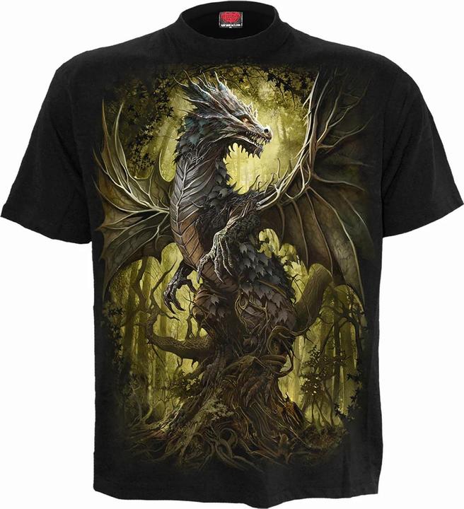 Actual product image Spiral Unisex Adult Oak Dragon T-Shirt (4XL)