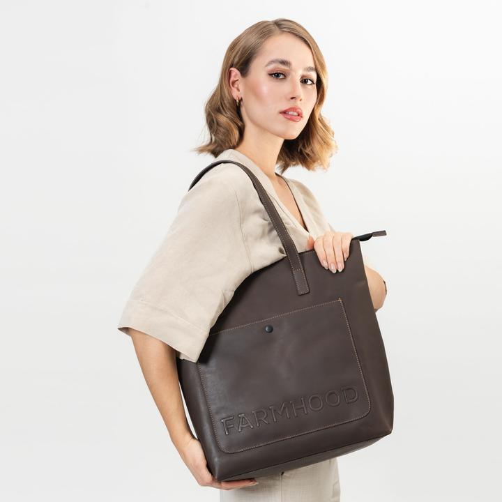 Produktbild Farmhood Nashville XL Shopper Tasche Leder 35 cm