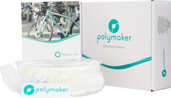 Actual product image Polymaker PolyLite ABS - White - 2.85mm (ABS, 2.85 mm, 1000 g, White)