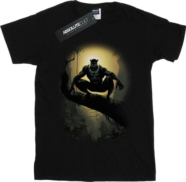 Image du produit - T-shirt BLACK PANTHER CROUCHING - Garçon (116)