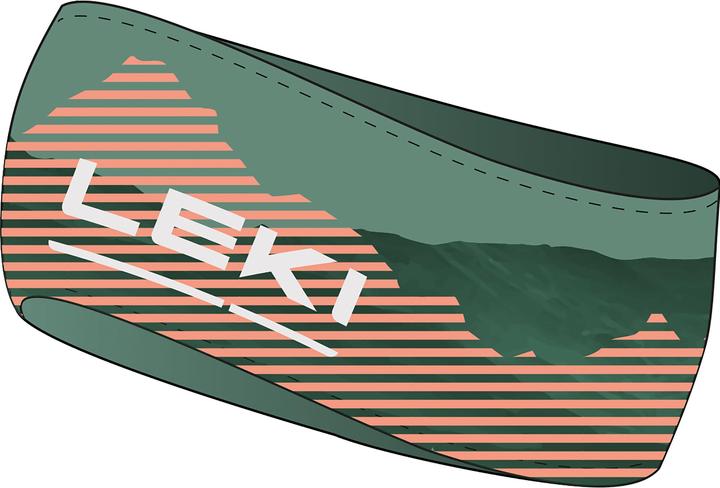 Actual product image Leki LE Opaska 4 Season Headband green-coral