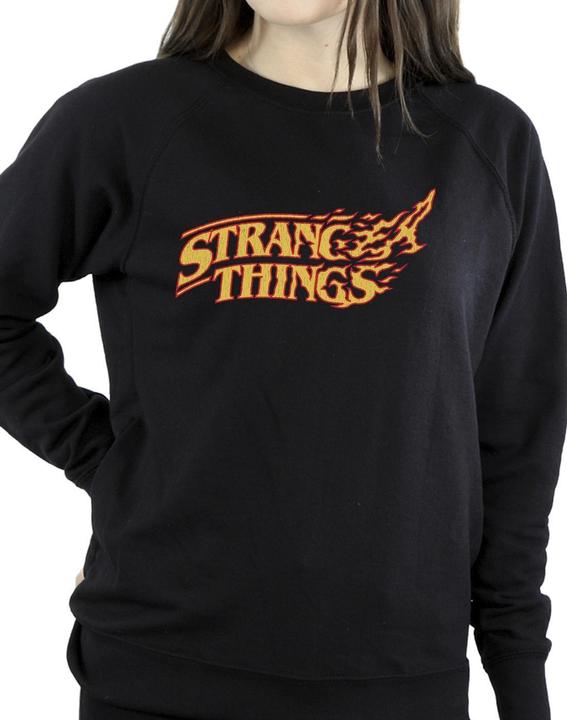 Actual product image Netflix Womens/Ladies Stranger Things Logo Breaking Sweatshirt (S)
