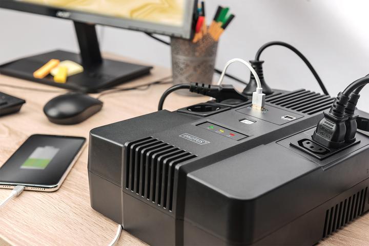 Immagine prodotto Assmann ALLINONE UPS 800VA/480W LED (800 VA, 480 W, Interattivo linea UPS)