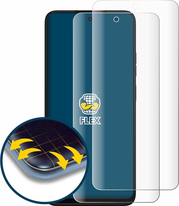 Produktbild BROTECT Fullscreen Schutzfolie Displayschutz Folie Klar Transparent (2 Stück, Motorola Moto G35)