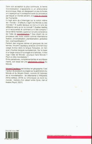 Produktbild Le monde ou rien : histoire d'un concept géographique (Französisch, Capdepuy Vincent, 2023)