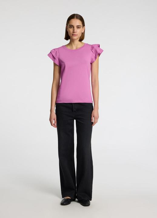 Actual product image Selected Femme Kurzarm Oberteil mit Rüschen (S)