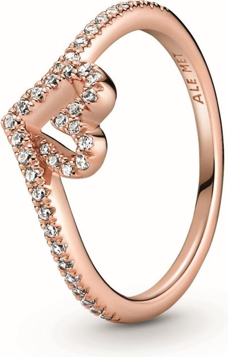 Actual product image Pandora Rose Heart and Wishbone Ring (52)