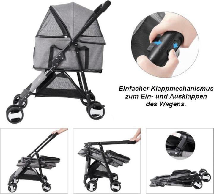 Image du produit Hermex Poussette pour chien (Chien, Pliable, Respirant)