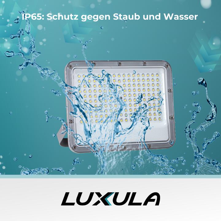 Immagine prodotto Luxula LED-Fluter, EEK: E, 100W, 12000lm, 4000K, IP65, grau (12000 lm, IP65)