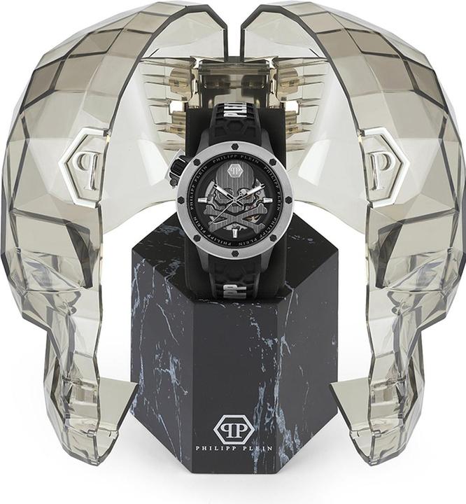 Actual product image Philipp Plein PWUAA0523 Hyper Sport Automatic Mens Watch 46mm 5ATM (Analogue wristwatch, 46 mm)