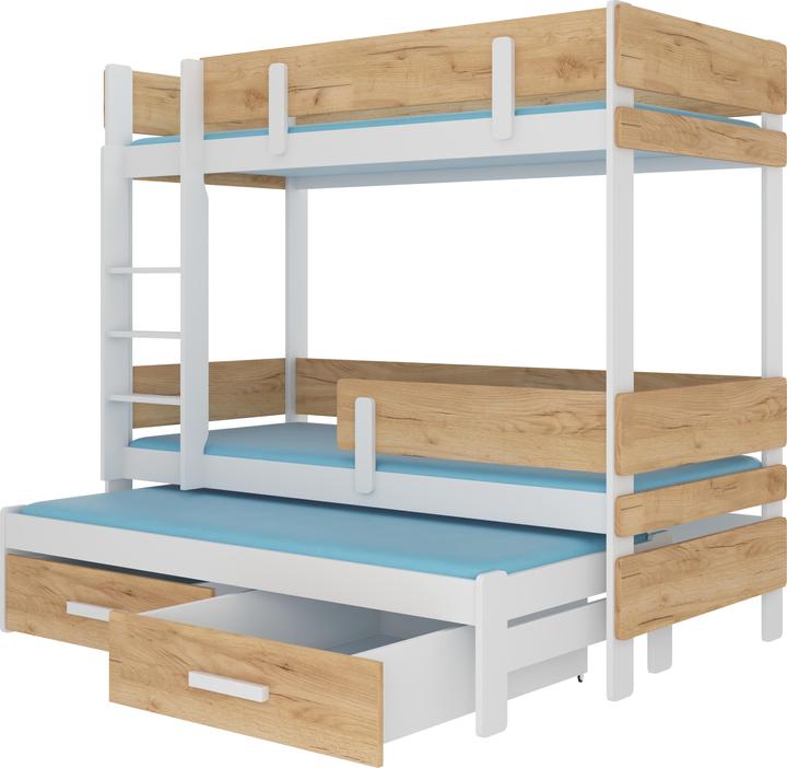 Actual product image ADRK Furniture Triple bunk bed ETAPO 200x90 (200cm x 90cm)