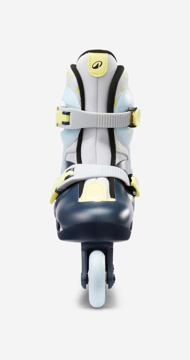Actual product image Oxelo Play 5 Kids' Inline Skates - Blue/Lemon yellow (32, 34)