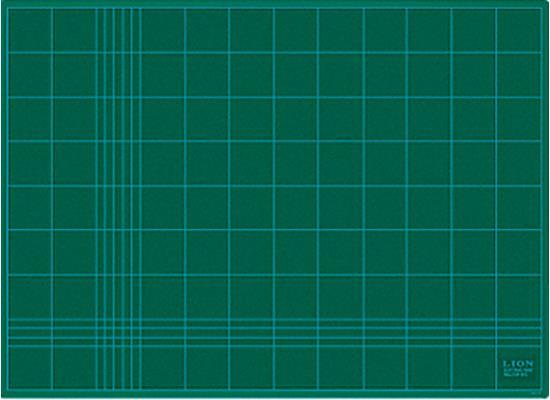 Image du produit Lion Tapis de découpe Cutting Mat CM-901G Junio 90x60cm vert avec filet imprimé (60 x 90 cm)