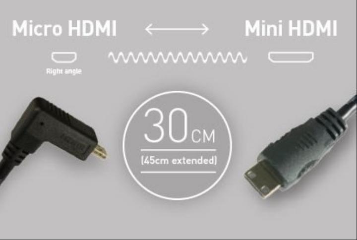 Produktbild Atomos micro HDMI (Typ D) — mini HDMI (Typ C) (0.45 m, HDMI)