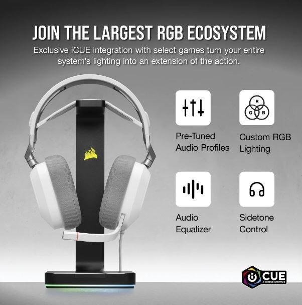 Actual product image Corsair HS80 RGB (Cable)