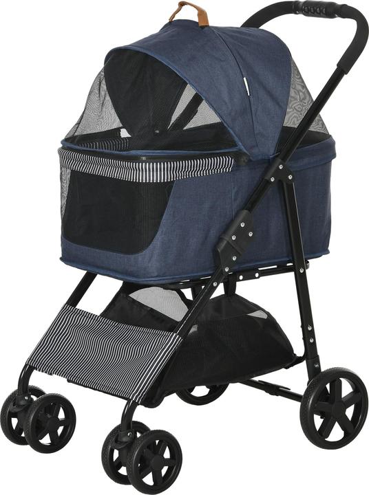 Produktbild PawHut Hunde-Buggy für kleine Hunde (Hund, Faltbar, Reflektoren)