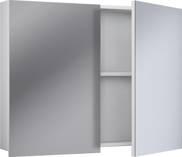VCM Holz Badmöbel Spiegelschrank Badinos 80 cm (80 x 12 cm)