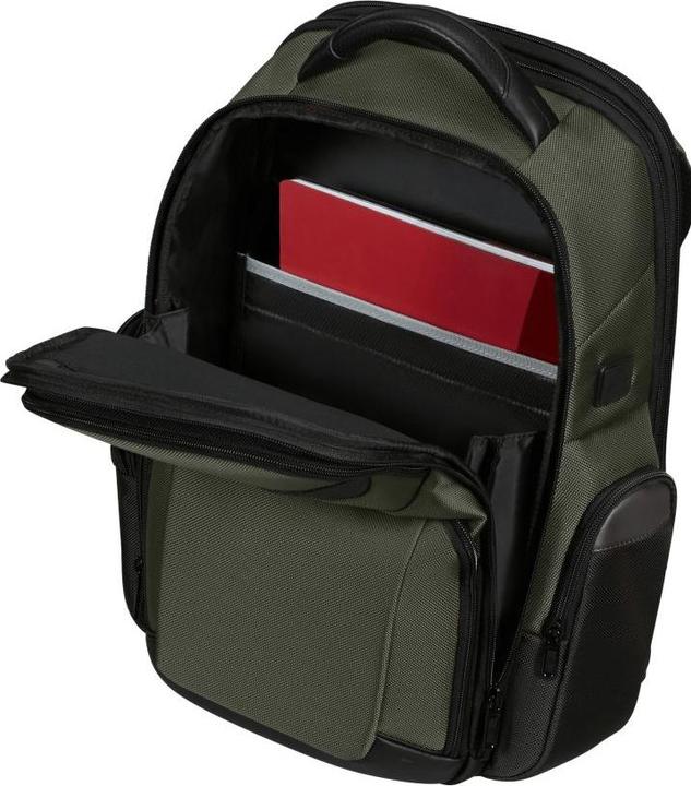 Actual product image Samsonite Laptoprugzak - Pro-Dlx 6 15.6 inch Uitbreidbaar 21/26 l - Green (15.60")