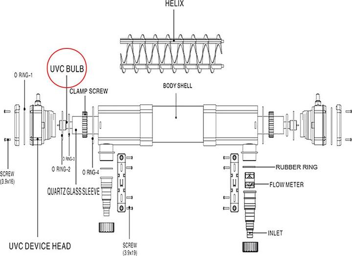 Produktbild SunSun CUV-272 UV-C Lampe Röhre 36W Teichklärer UVC Gerät Leuchtmittel Wasserklärer