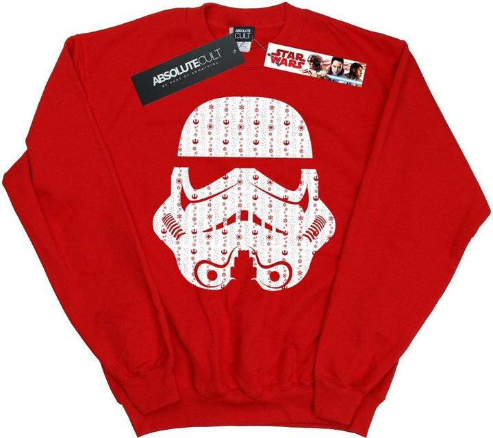 Star Wars Christmas Stormtrooper Helmet Sweatshirt Jungen