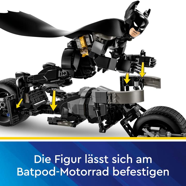 Image du produit LEGO Figurine de construction Batman avec le Batpod (76273, LEGO Super Mario)