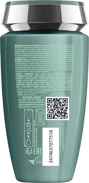 Actual product image Kérastase Genesis Homme Bain de Masse (250 ml, Liquid shampoo)