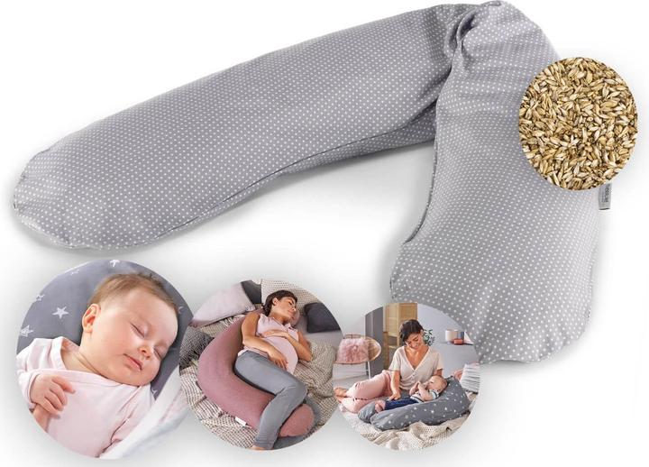 Image du produit Theraline Coussin d'allaitement "Das Original" avec rembourrage en épeautre, housse incluse 190 cm (38 cm)