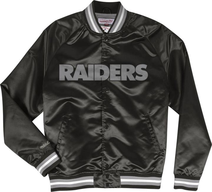 Mitchell & Ness M&N Lightweight Satin Varsity Jacke - Oakland Raiders - M (M)