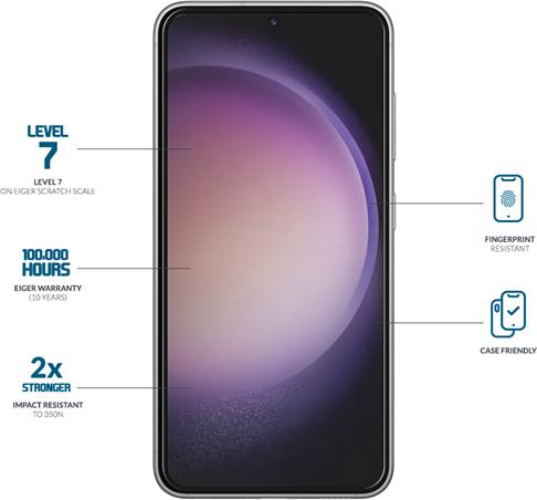 Produktbild Eiger Mountain Glass Clear Edge (1 Stück, Samsung Galaxy S23, Samsung Galaxy S22)