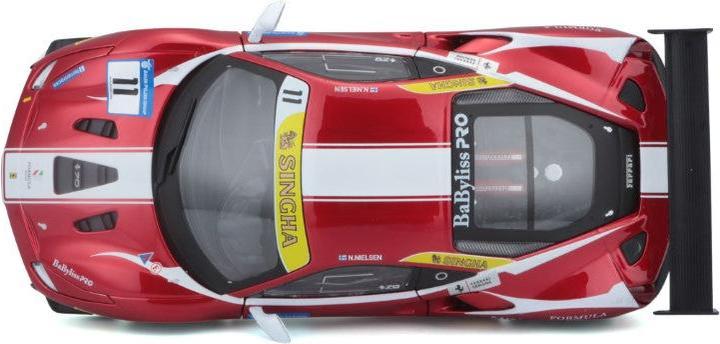 Actual product image Bburago Ferrari Racing kit 488 Challenge 1/24 red