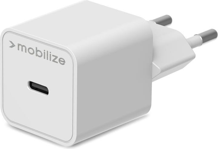Actual product image Mobilize USB-C Quick Charger 20W + USB-C USB-C Cable White (20 W)