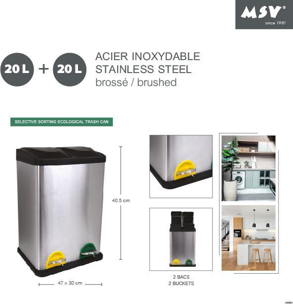 Actual product image MSV Waste separation system (40 l)