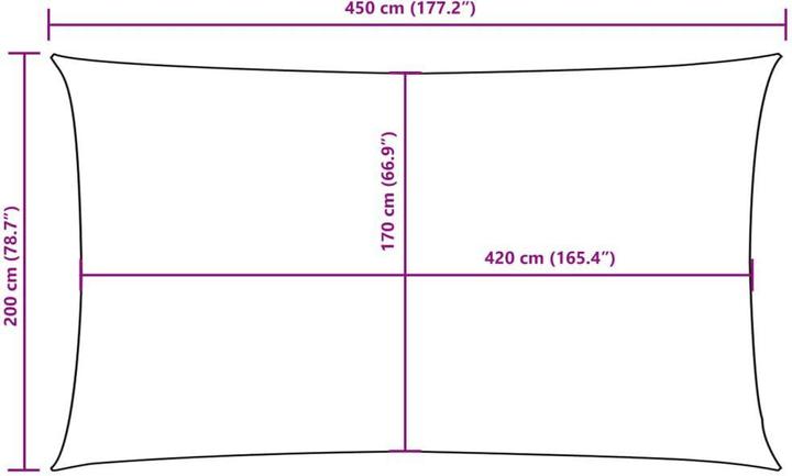 Produktbild VidaXL Nezhatok (200 x 450 cm)