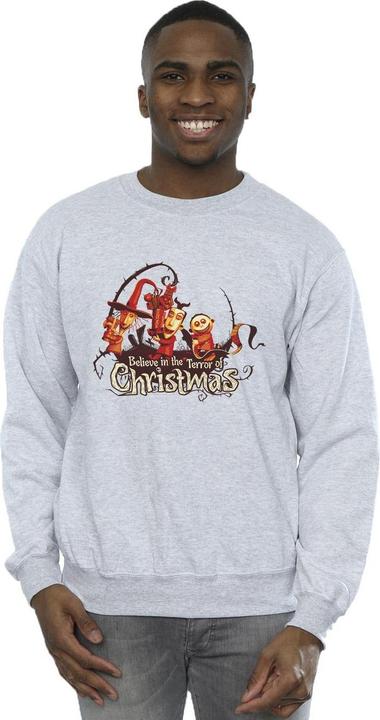 Actual product image Disney Mens The Nightmare Before Christmas Christmas Terror Sweatshirt (4XL)