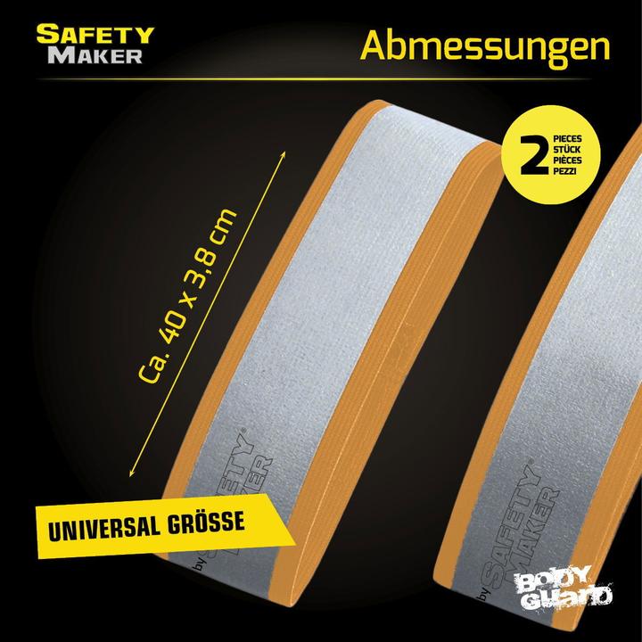 Immagine prodotto SafetyMaker Nastro riflettente 1 paio argento/arancio