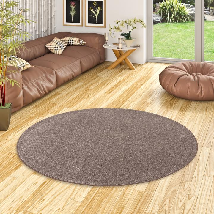Produktbild Snapstyle Teppich Hochflor Shaggy Cottage Rund (133 x 133 cm)
