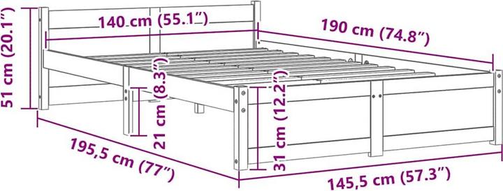 Actual product image VidaXL Camala (140 x 190 cm)