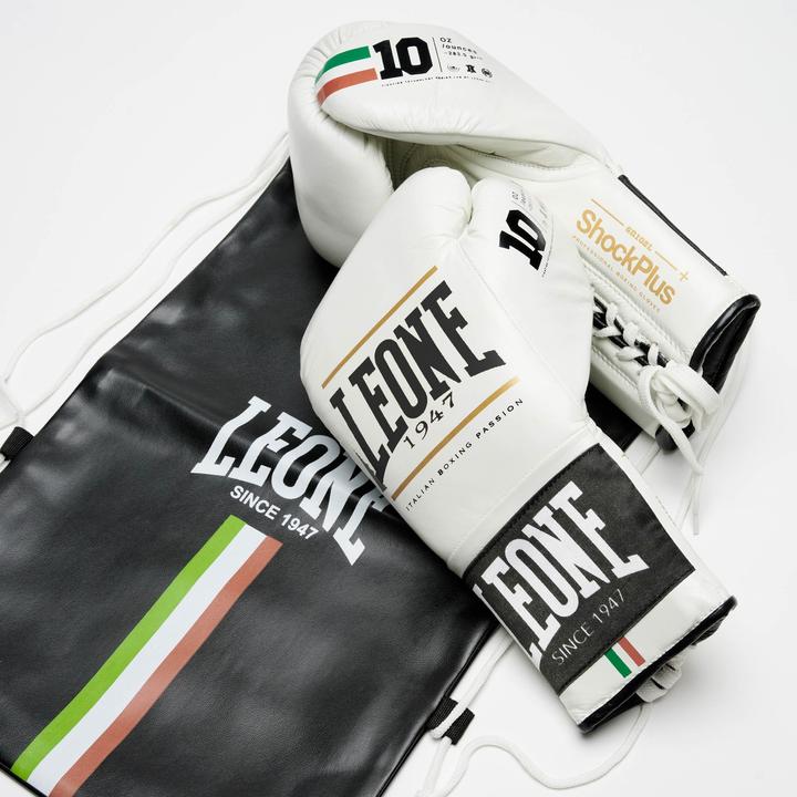 Actual product image Leone Boxing Gloves Shock Plus GN102L White (8 OZ)