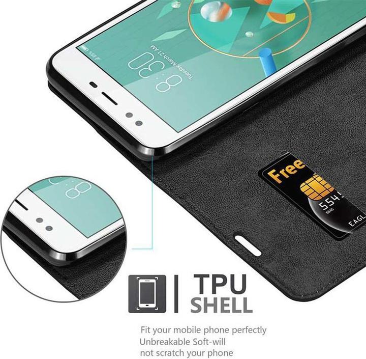 Actual product image Cadorabo Book Invisible Magnet Cover (ZTE Nubia M2 Lite)