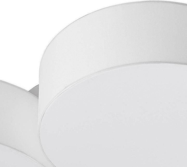 Produktbild Lindby Janita LED-Stoffdeckenlampe, 3-fl., weiss (3200 lm)