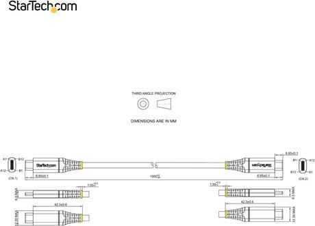 Immagine prodotto StarTech .com 3ft (1m) cavo USB C 10Gbps, cavo USB-C certificato USB-IF, cavo USB 3.1/3.2 Gen 2 Type-C, 100W (1 m, USB 3.2 Gen 2, 10 W)