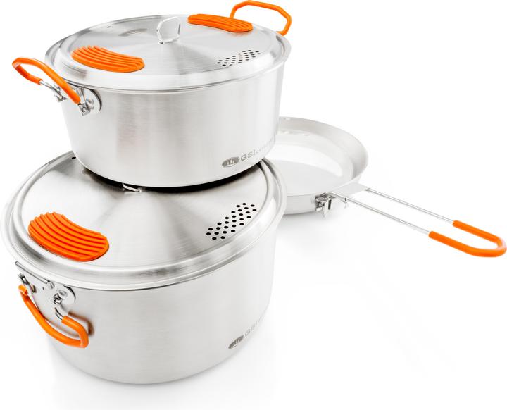 Image du produit GSI Glacier Stainless Base Camper Medium Batterie de cuisine