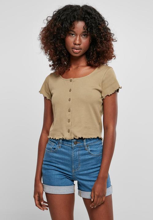 Image du produit Urban Classics Tee-shirt femme croisé à côtes - 12114 (3XL)