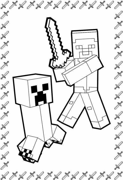 Produktbild Minecraft Sticker- und Malspass